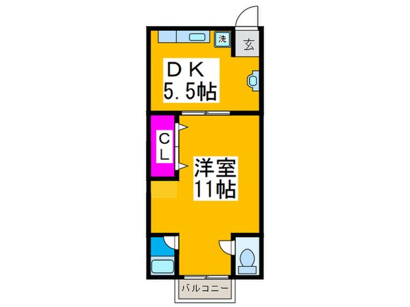 松栄ハイツの物件間取画像